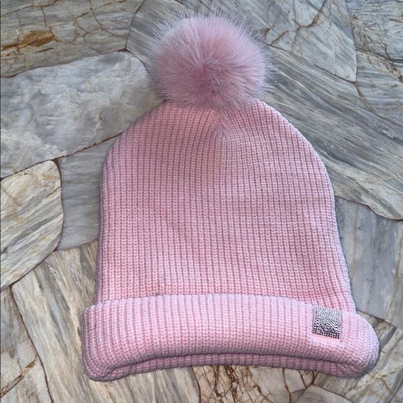 Victoria\'s Secret Soft Pink Knit Hat